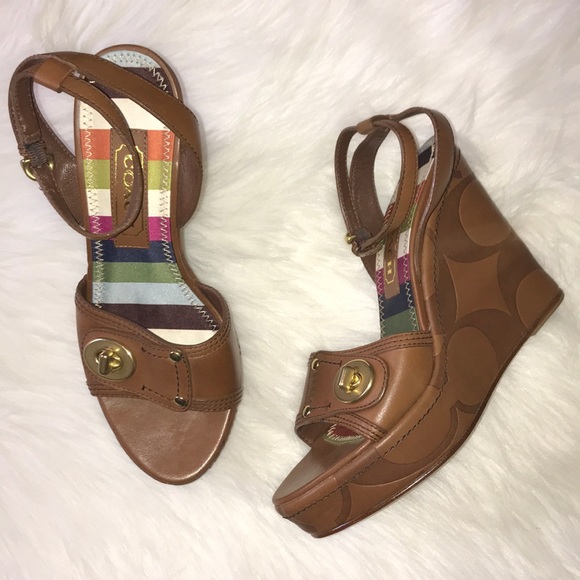 Coach Legacy wedge sandals - Picture 2 of 6